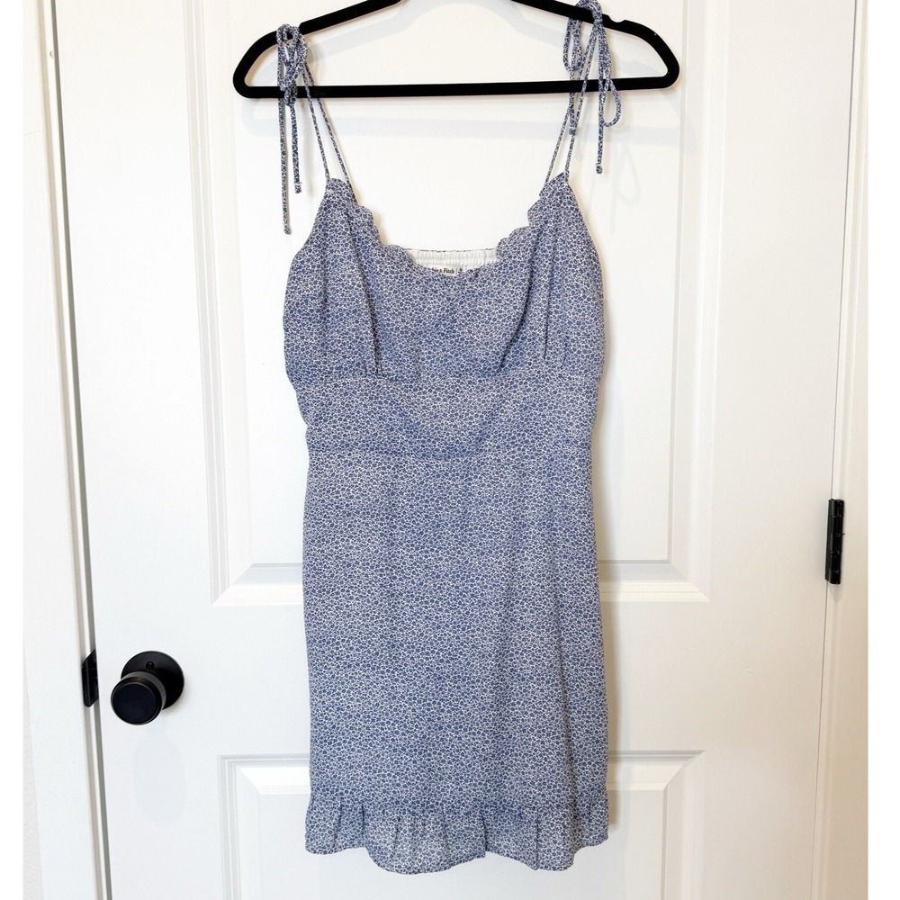 Abercrombie & Fitch Y2K Babydoll Mini Dress Medium Smocked Feminine Euro Summer